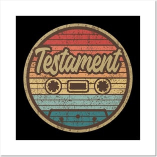 Testament Retro Cassette Posters and Art